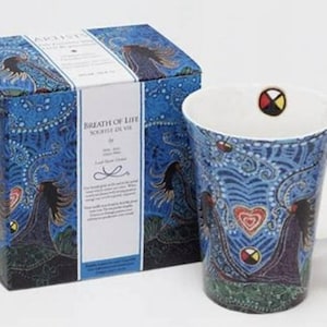 Coffee Mug | Tea Cup | Indigenous Breath of Life Design | First Nations Artist | Native Canada | Office Gift