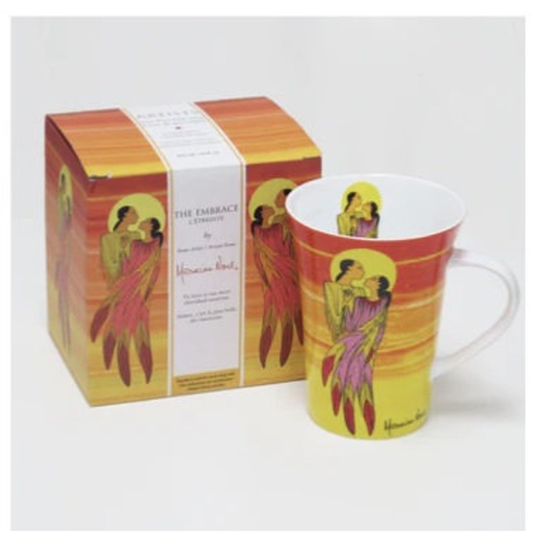 Coffee Mug Tea Cup Indigenous 'the Embrace' Design Canadian Native ...