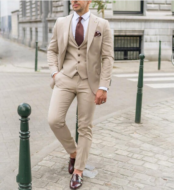 Mens Suit Wedding Suit classic Suit elegant Slim Fit Suit Etsy