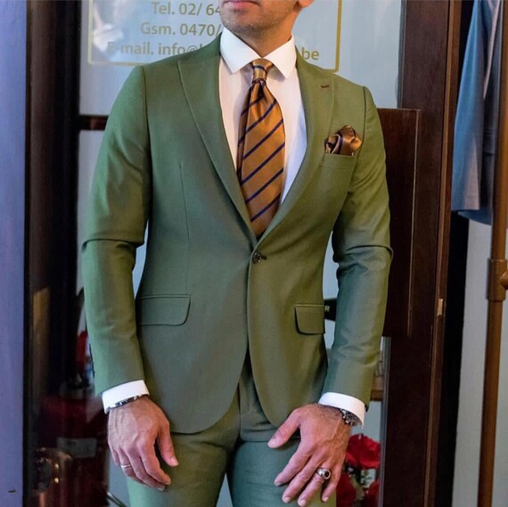 Mens Suit Wedding Suit classic Suit elegant Slim Fit Suit Etsy