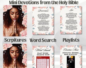 Christian Gifts for Women | Digital Prayer Planner | Gratitude Journal | Daily Prayer | Faith Planner Notebook | Prayer Journal for Women