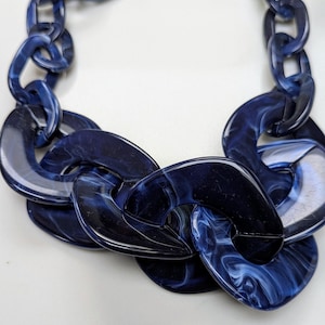 Statement Chunky Blue Necklace, Fashion accessory, women statement jewellery, weddings, parties