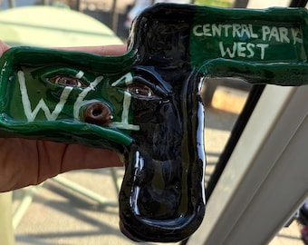 NYC street sign ash tray