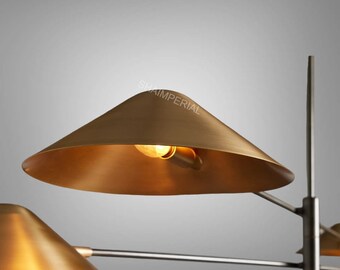 1950s Mid Century Stilnovo Style Simms 4 Light Linear