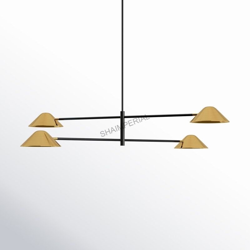 サルート　96group C65M 1950s Mid Century Stilnovo Style Simms 4 Light Linear