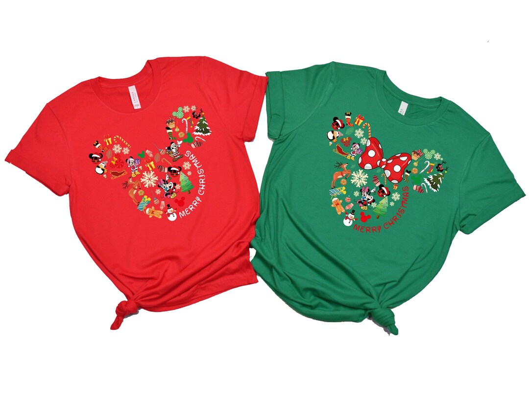 Mickeys Very Merry Christmas Party Family Shirts Disney Etsy