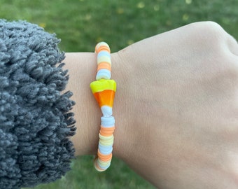 Candy corn bracelet
