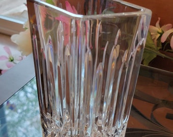 Gift Idea - Waterford Giftware "Lismore Diamond" Vintage Hand Blown 7" Crystal Vase