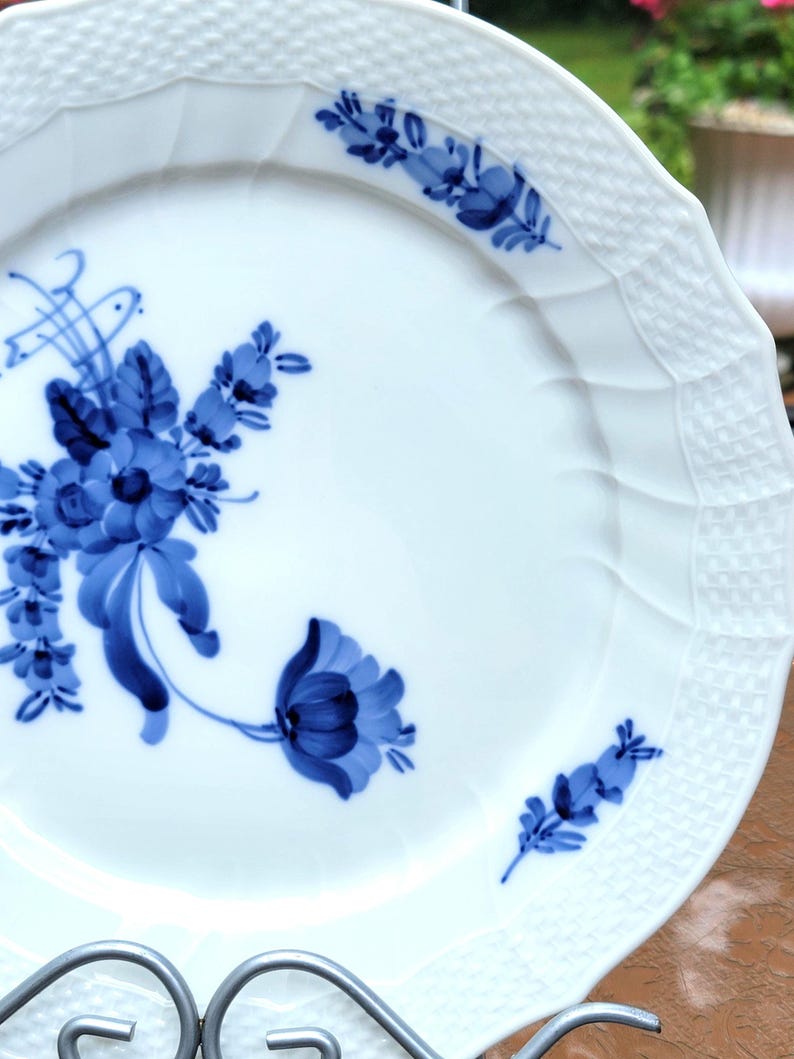 Royal Copenhagen Blue Flower Salad Plates - Thumbnail 3