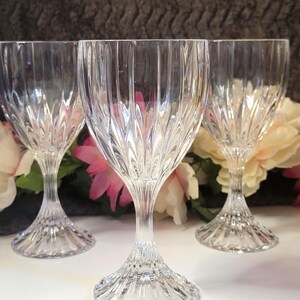Vintage Mikasa Park Lane kristallen bekers - set van 3 handgeblazen glaswerk