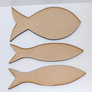 MDF, Crafting, Wooden Fish, Salmon, Shark, Blanks. DIY Name Signs / Plaques, Shapes, Animals, Sea Creatures, Toy Box, Arts, Crafts, Props.