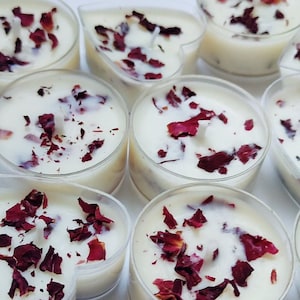 Rose Tealights | Rose Candle | Rose Tealight Candles | Soy Wax Candles | Tealight Candles | Care Package |  Gift Box | Party Favor