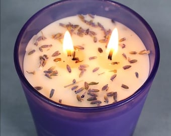 Lavender Candle | Lavender Candles | Soy Wax Candles | Container Candles | Care Package | Gift Box |Party Favor