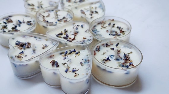 Lavender Tealights | Lavender Candle | Lavender Tealight Candles | Soy Wax Candles | Tealight Candles | Care Package | Gift Box |Party Favor