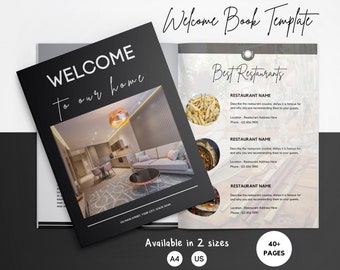 Airbnb Welcome Book Template, Airbnb Guest Book, Vacation Rental Welcome Guide, Airbnb Host Bundle, House Manual Guidebook Template, Canva