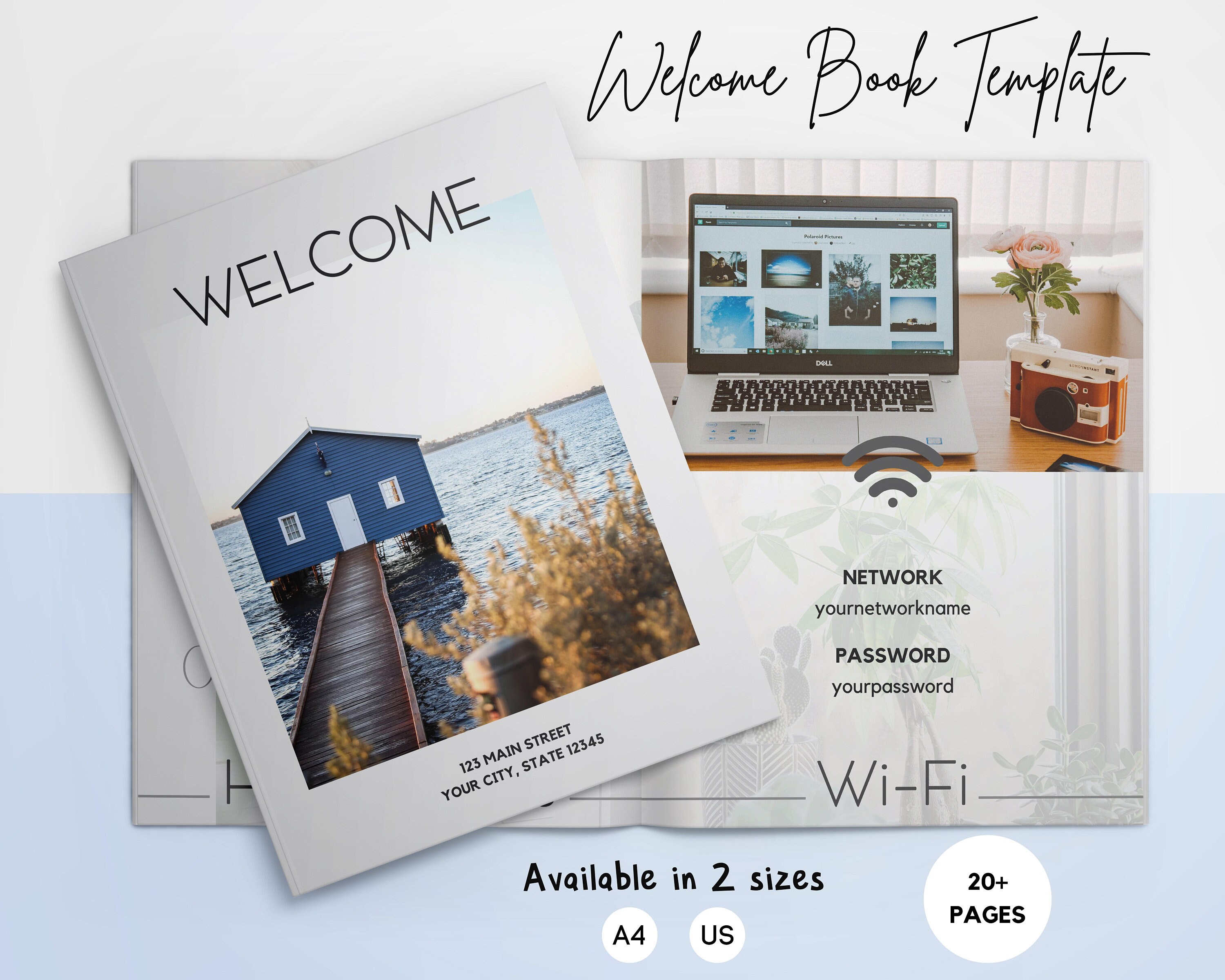 Airbnb Book Template, Airbnb Guest Book, Vacation Rental