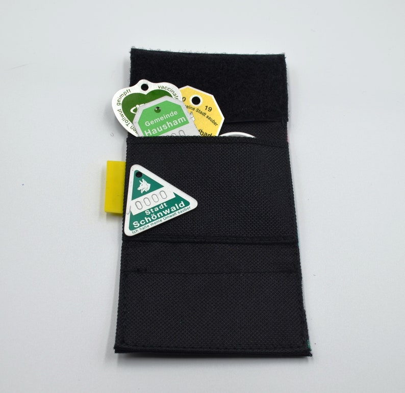 josi.li dog tag bag embroidered collar bag address bag dog tag AirTag swimmable customizable image 5
