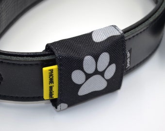 josi.li Halsbandtasche AirTag Hundemarken extra klein Pfote sicherer Verschluss