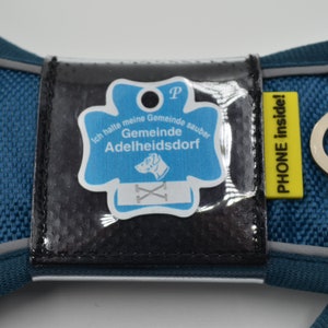 josi.li dog tag holder tarpaulin fabric for brands up to 43mm protective cover dog tags address bag collar bag closure choice  swimmable