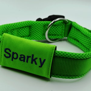 josi.li Hundemarkentasche bestickt Halsbandtasche Adresstasche Hundemarke AirTag schwimmtauglich personalisierbar Bild 4