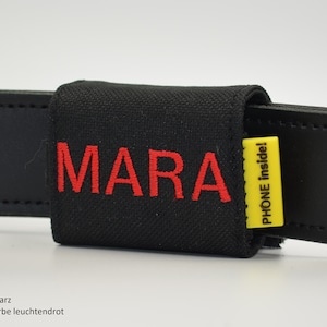 josi.li® GPS Tracker Tasche bestickt für Hunde – für viele Trackermodelle - Hochwertige Trackerhülle aus Nylon mit sicherem Verschluss
