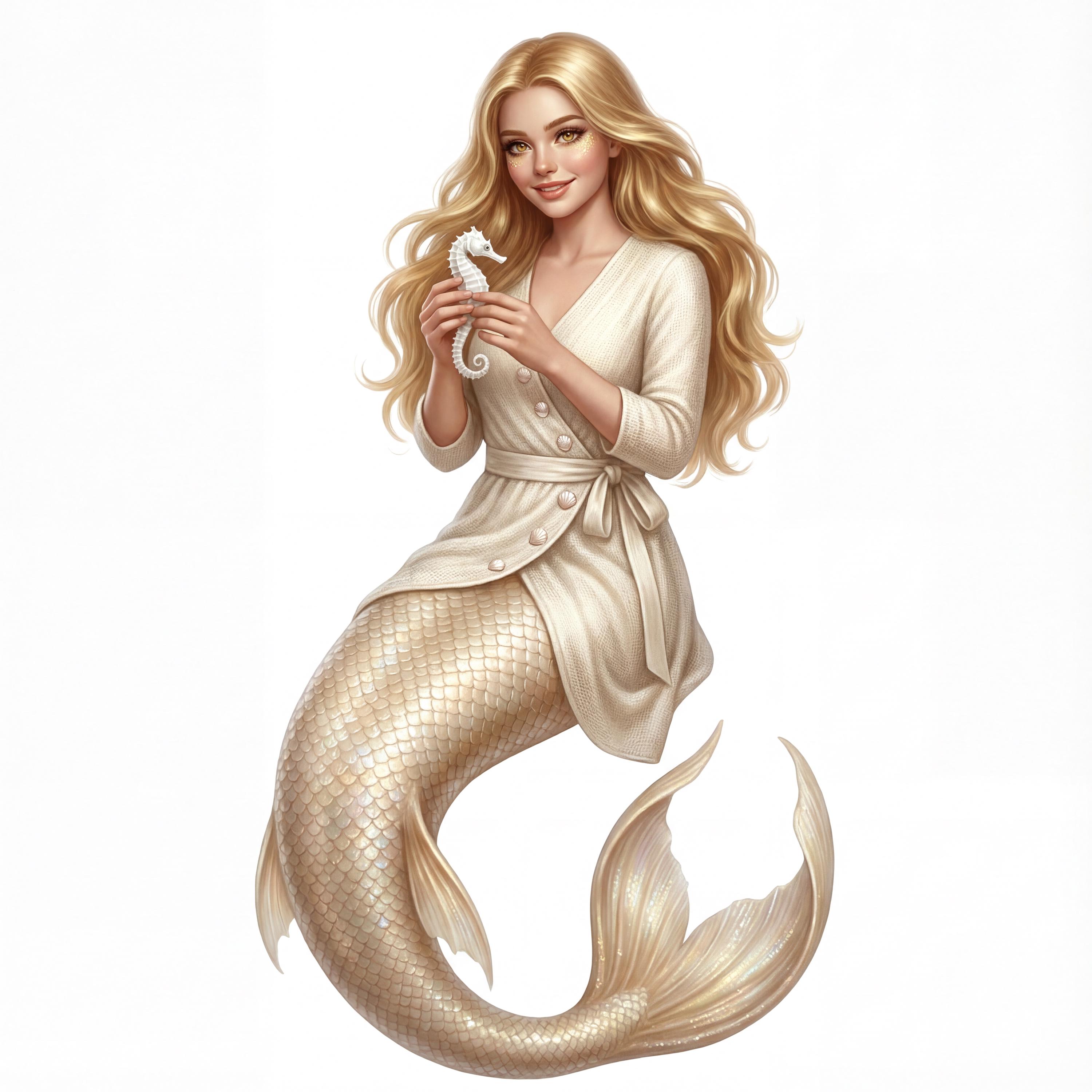Fantasy Mermaid Clipart Bundle (12 Pngs) | Ocean Princesses (digital ...