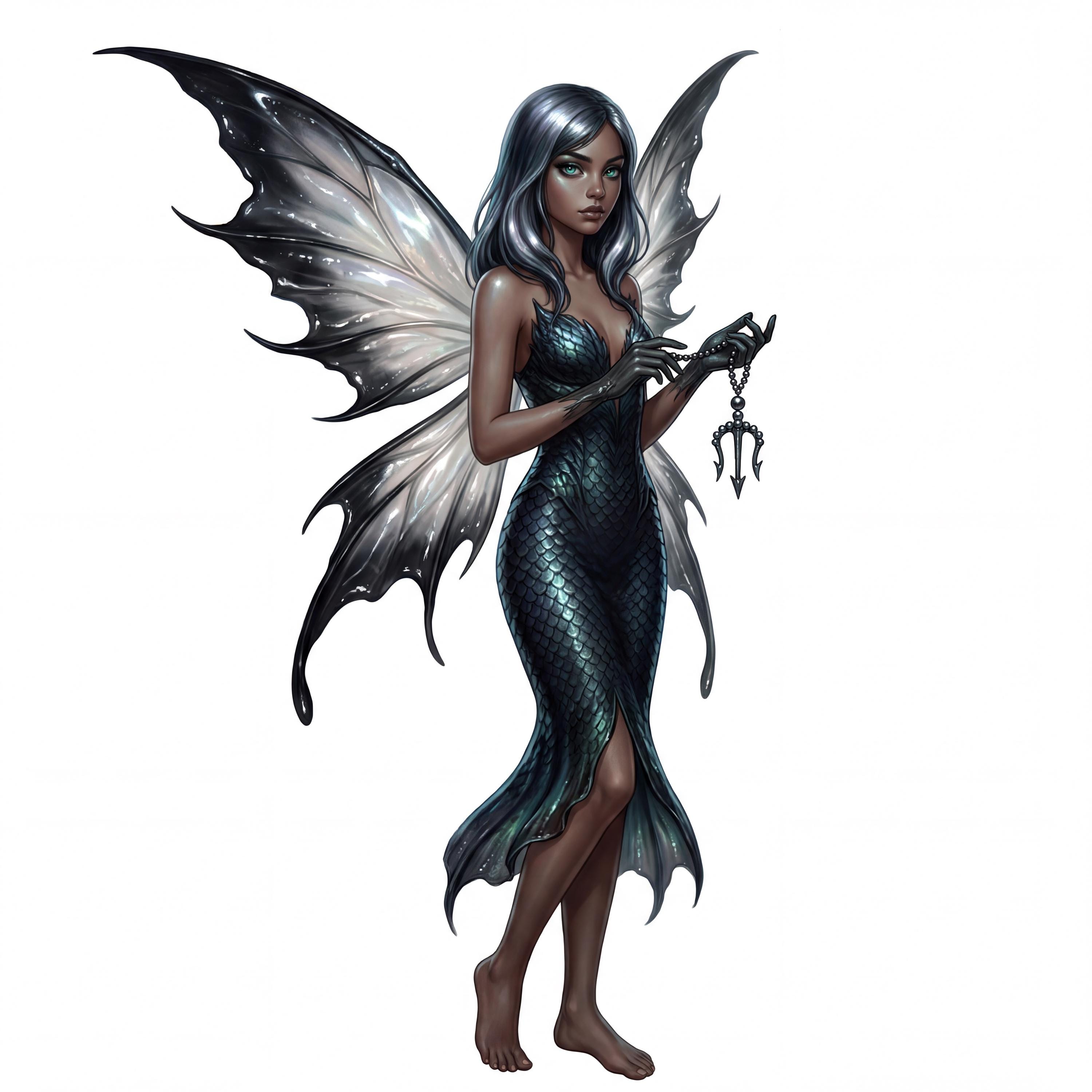 Fae Model Dark Fantasy Fae Girl PNG Bundle | 10 Transparent Cliparts | Gothic ...