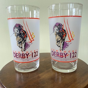 Kentucky Derby 122 Mint Julep Glasses - Pair