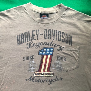 Vintage Short Sleeve Motorcycle Pocket T-Shirt