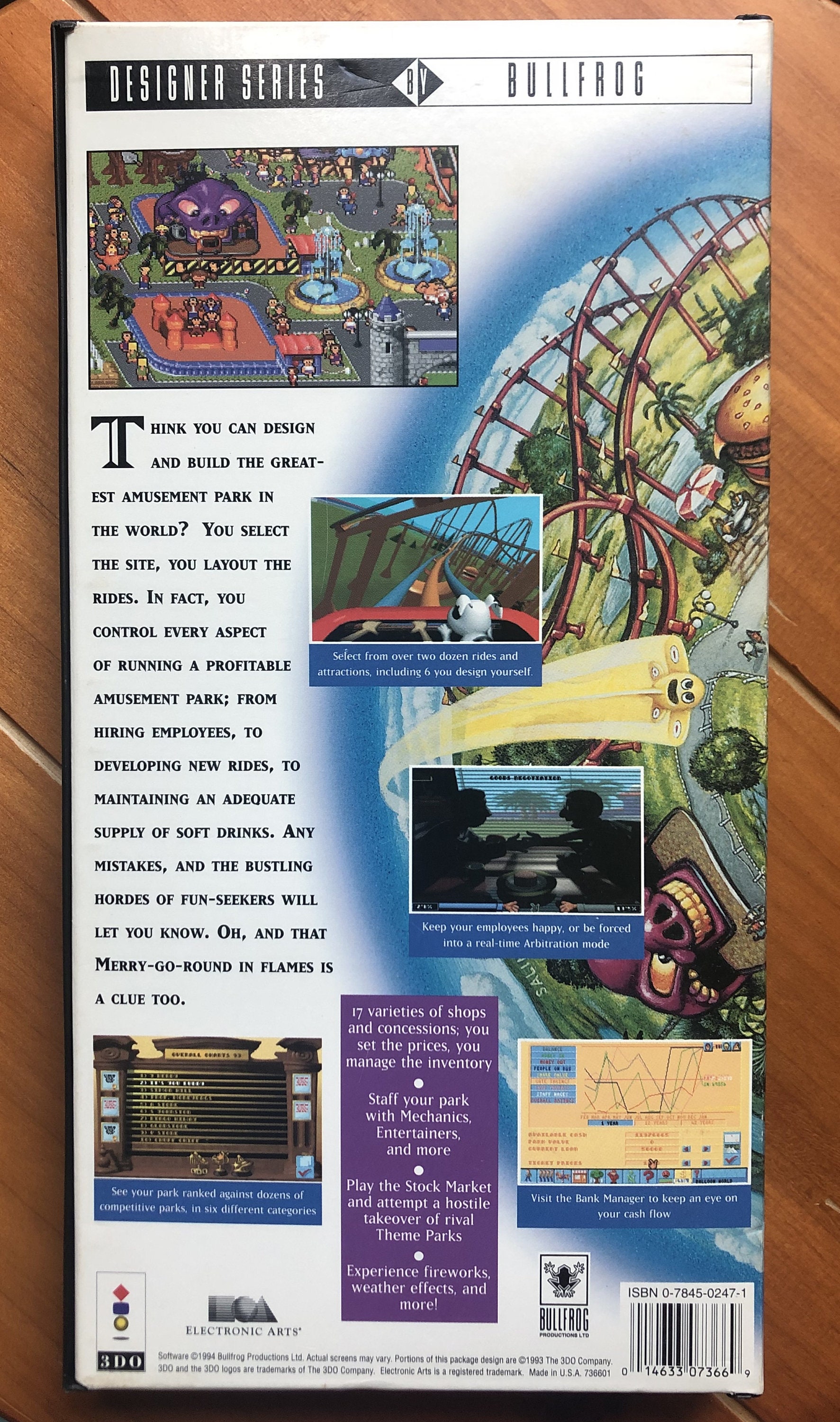 Vintage 3DO Game - Theme Park (CIB) - Etsy