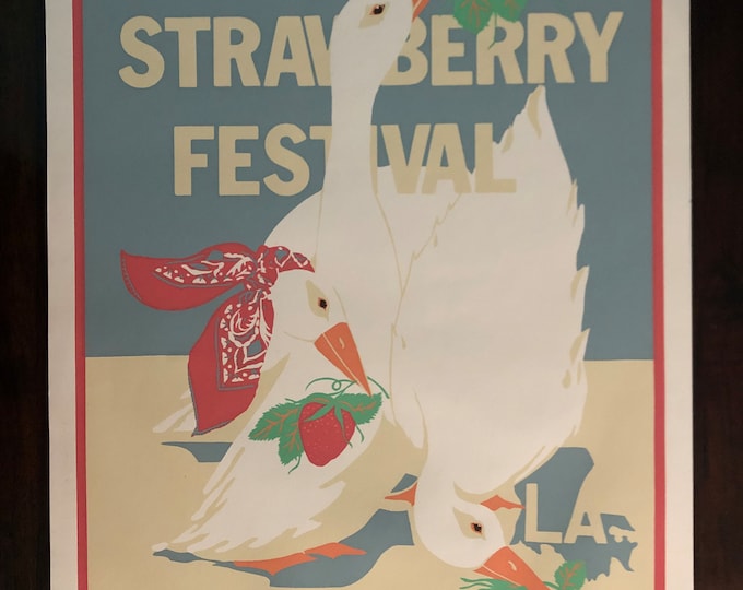 Ponchatoula Strawberry Festival 2024 Poster Mead Stesha