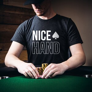Chemise de poker cadeau pour joueur de poker T-shirt de poker drôle cadeau pour lui Chemise de Texas Hold'em vêtements pour joueur de carte BELLE MAIN Design moderne