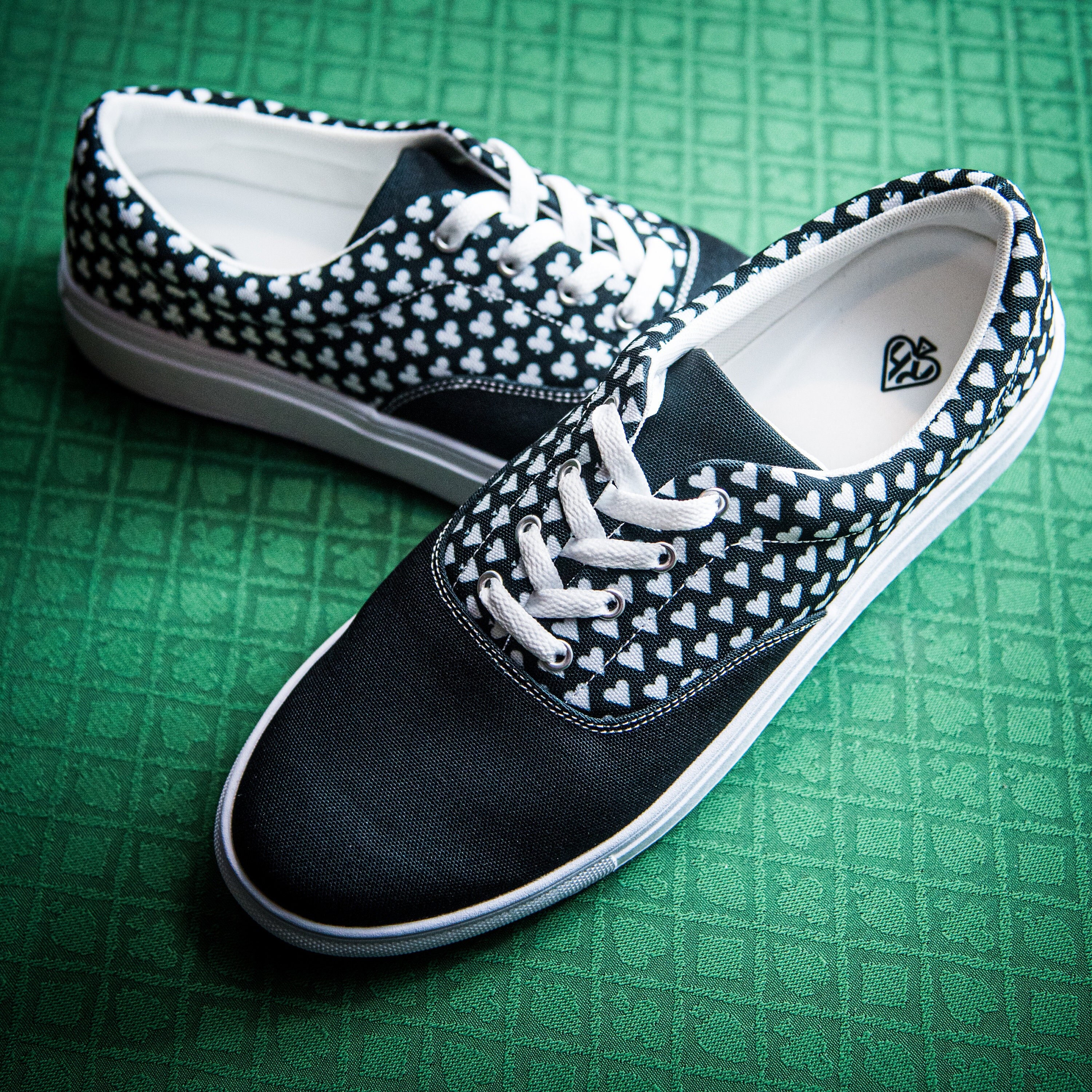 Men's Poker Shoes Gift For Poker Player Sneakers for Poker Gift for Him Texas Hold'em Shoes SUITS Modern Design