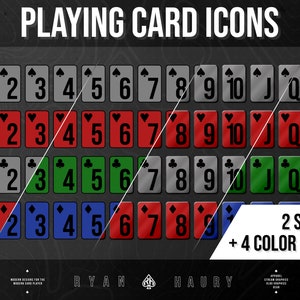 Poker Vlog Playing Card Graphics Pack for Poker Vlogs 52 Cards PNG ...