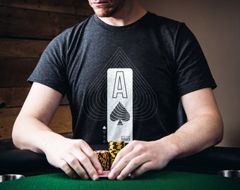 Stylish Unisex Playing Card Tee, Casual Gamer Apparel, Birthday Gift for Card Lovers, Stylish Graphic Tee, Summer Wardrobe Essential