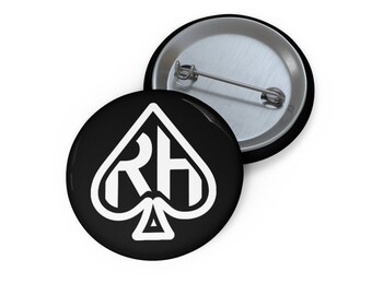 RH Logo Pin - Modern Designs for Modern Poker Players, Custom Pin Buttons