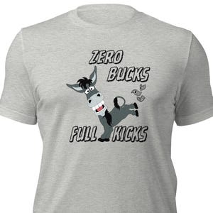 Funny Donkey Cartoon T-shirt: Playful Animal Graphic Tee