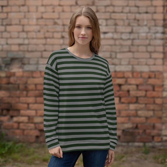 Grey striped sweatshirt hotsell
