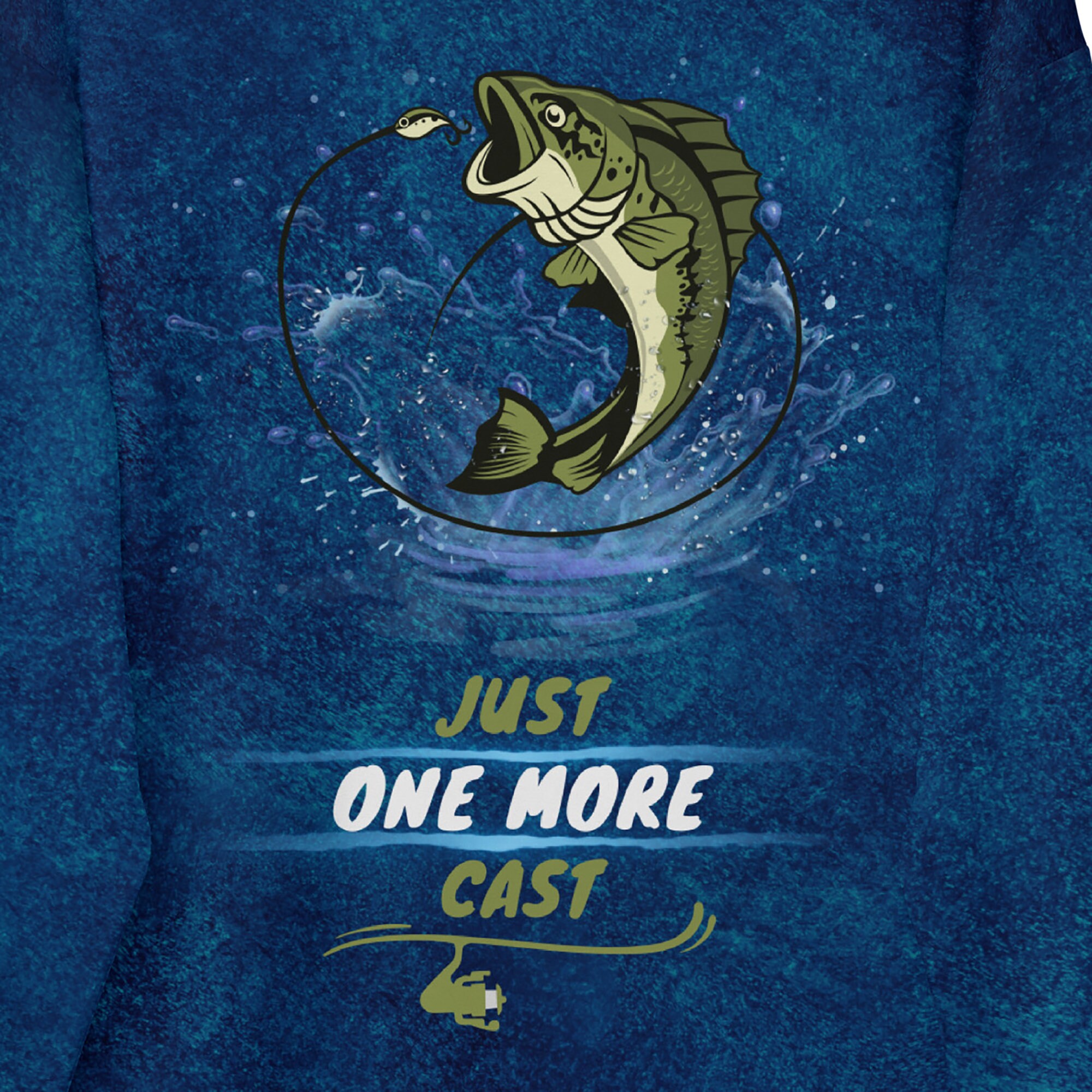 Bait Bass Fishing Print Pattern Women Crewneck Sweatshirt