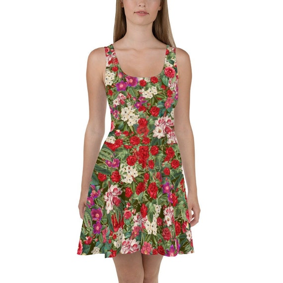 floral skater dress outfit Sri.jee13 on LTK