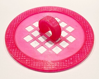 Removable 4 1/4" Shower Drain Strainer Cover