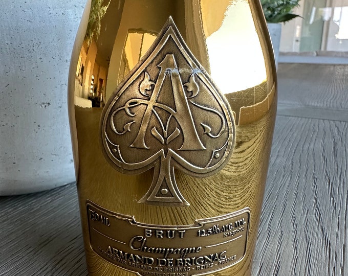 Ace of Spades Gold Champagne Bottle Coconut/soy Wax Candle Etsy