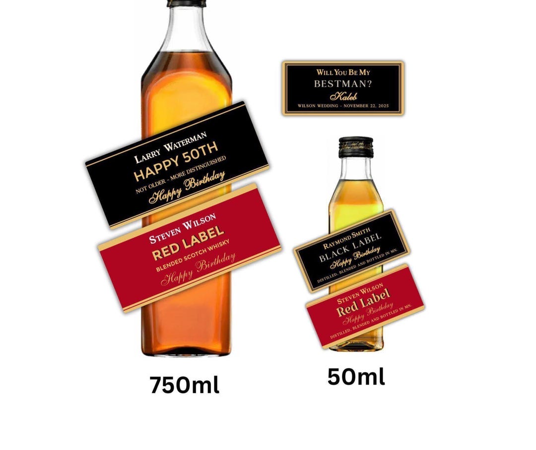 Custom Scotch Label Scotch Whisky Personalized Bottle Labels - Etsy