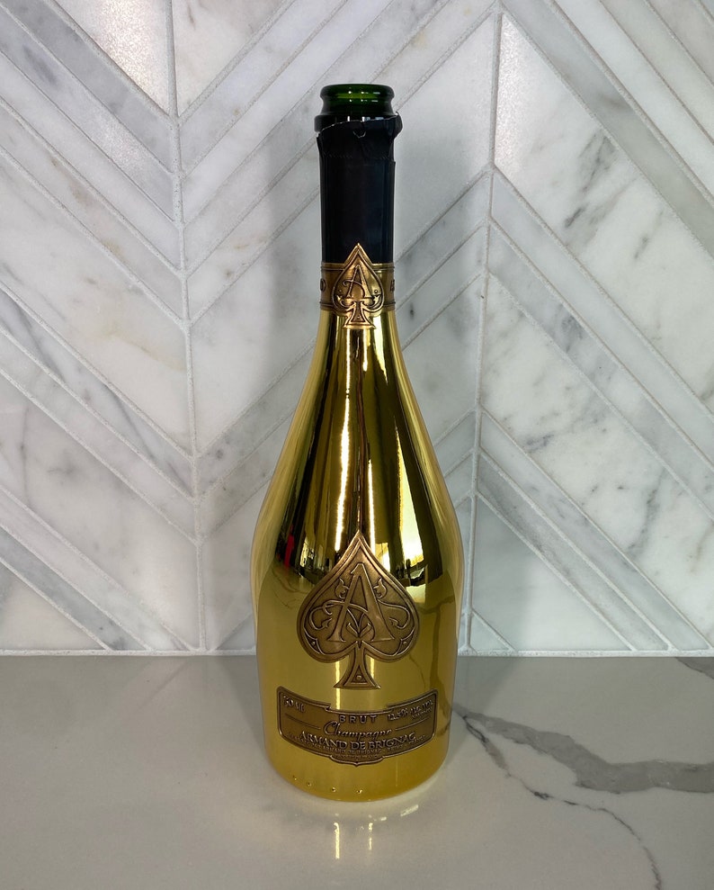 Empty Ace of Spades 750ML Gold Champagne Bottle Etsy