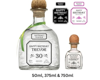 Personalized Tequila Bottle Labels