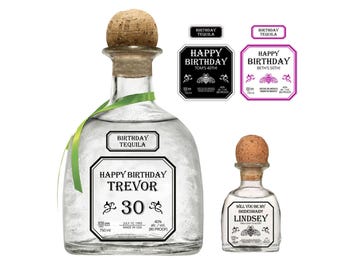 Personalized Tequila Bottle Labels