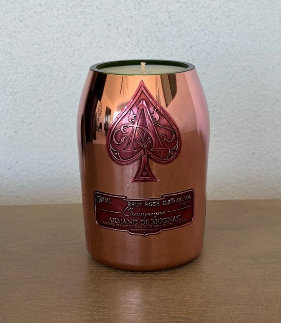 Ace of Spades Pink Champagne Bottle Coconut/soy Wax Candle 
