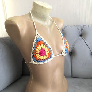 Crochet Bikini&Bucket Hat Set zdjęcie 4