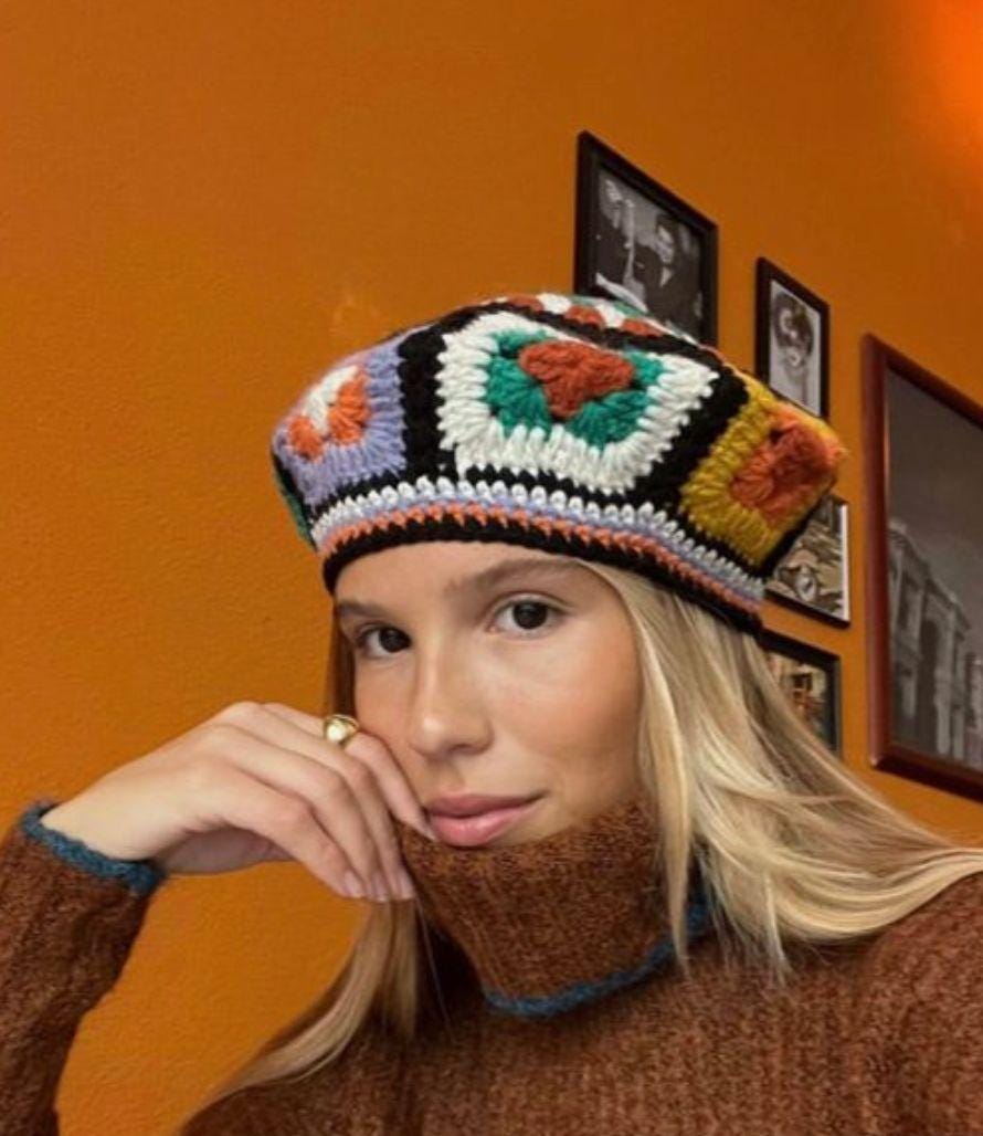 Crochet Granny Square Beret - Etsy