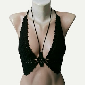 Crochet Butterfly Crop Top, Butterfly Crop Top, Crochet Crop Top
